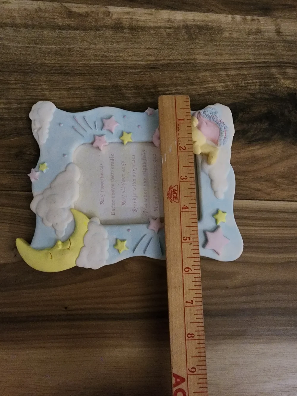 Nursery Star & Moon Pastel Photo Frame Set - Blue